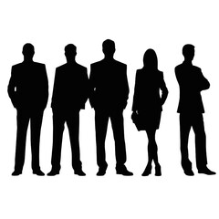 business people silhouette 