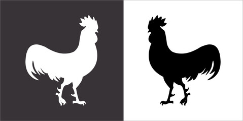 Illustration vector graphics of cock icon