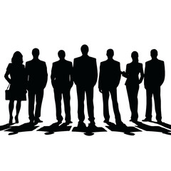 business people silhouette 