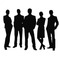 business people silhouette 