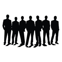 business people silhouette 