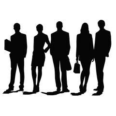 business people silhouette 