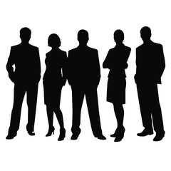 business people silhouette 
