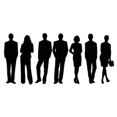 business people silhouette 