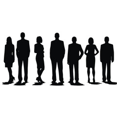 business people silhouette 