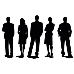 business people silhouette 