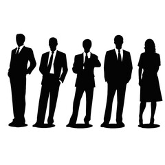 business people silhouette 