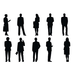 business people silhouette 
