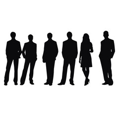 business people silhouette 