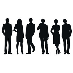 business people silhouette 