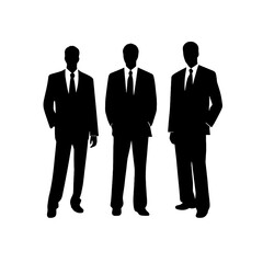 business people silhouette 