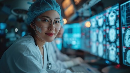 neurosurgeons at workplace