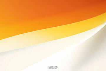 Obraz premium Light Orange Wave Background, Abstract geometric background with liquid shapes. Vector illustration.