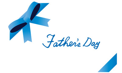 父の日　Father's Day　文字　筆記体　英語　リボンフレーム