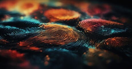 close up of a fingerprint texture