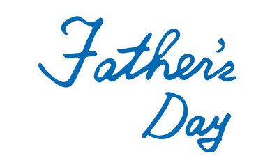 父の日　Father's Day　文字　筆記体　英語　手書き