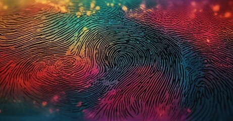 close up of a fingerprint texture - Powered by Adobe