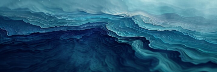 dark  blue teal water watercolor background, blue wave sea underwater watercolor,  blue topografi sea watercolor - obrazy, fototapety, plakaty