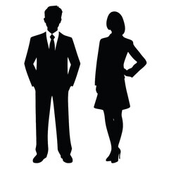 business people silhouette 