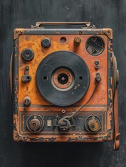 old vintage tape recorder
