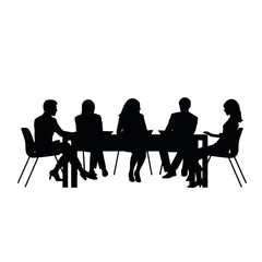 business people silhouette 