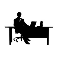 business people silhouette 