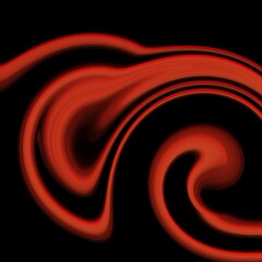 red Wavve design abstract with spiral black background illustration 