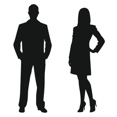 business people silhouette 