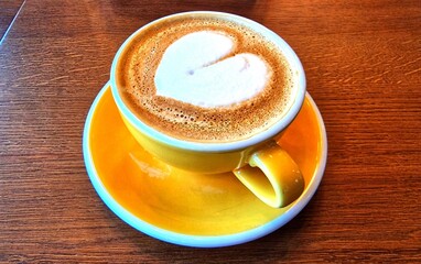cup of coffee with heart