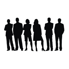 business people silhouette 