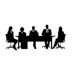 business people silhouette 