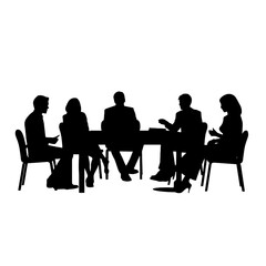 business people silhouette 