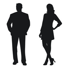 business people silhouette 
