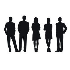 business people silhouette 