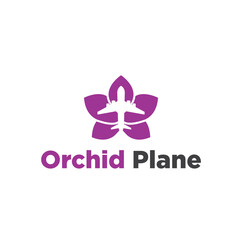 Orchid Plane Logo