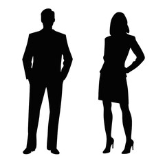 business people silhouette 