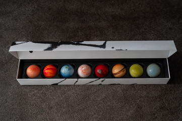惑星チョコレート 宇宙チョコ 箱入り 太陽系
