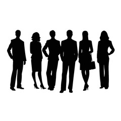 business people silhouette 