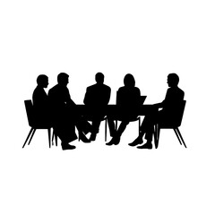 business people silhouette 