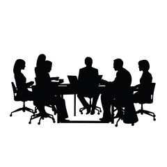 business people silhouette 