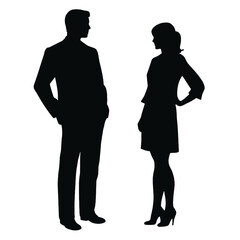 business people silhouette 