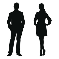 business people silhouette 