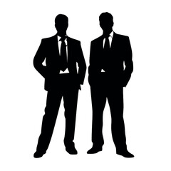 business people silhouette 