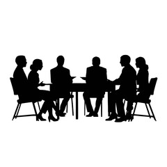 business people silhouette 