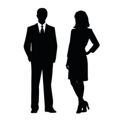 business people silhouette 