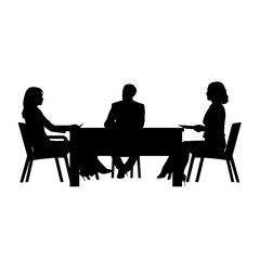 business people silhouette 