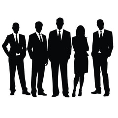 business people silhouette 