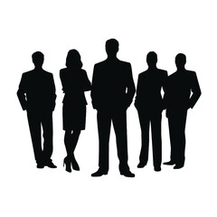 business people silhouette 
