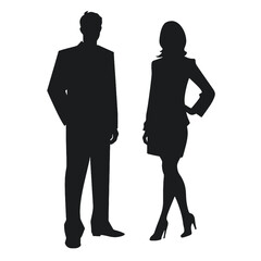 business people silhouette 