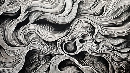 fine black and white line that nerve and seperate and a life like pattern